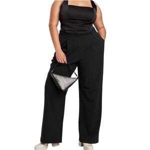 NWT Wild Fable Women's 17 Black High Rise Wide Leg Career Dress Pants Trouser
